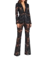 Glam Sequin Lace Suit: Business Meets Style