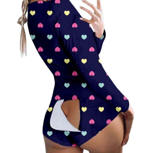 One Piece Bodysuit Pajama Long Sleeve Bodycon Rompers Overall