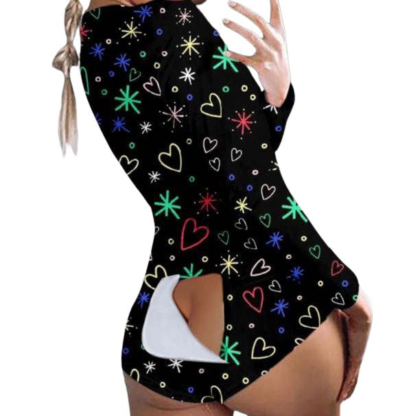 One Piece Bodysuit Pajama Long Sleeve Bodycon Rompers Overall